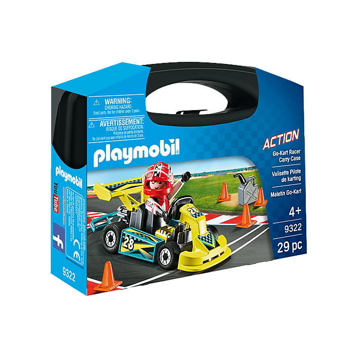 Playmobil-Action - Go-Kart Racer Carry Case-9322-Legacy Toys