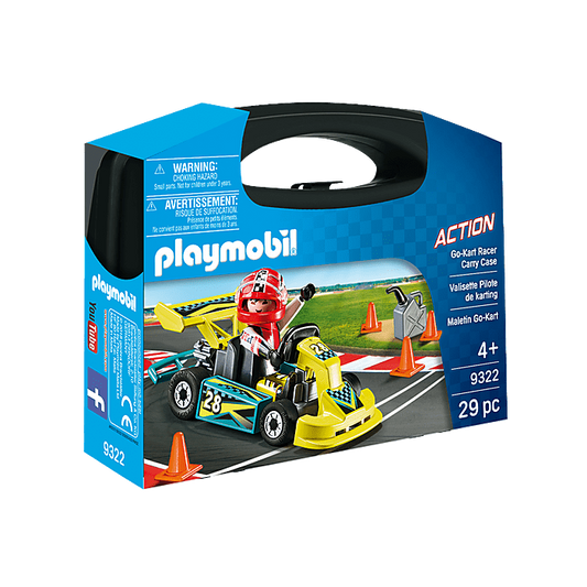 Playmobil-Action - Go-Kart Racer Carry Case-9322-Legacy Toys