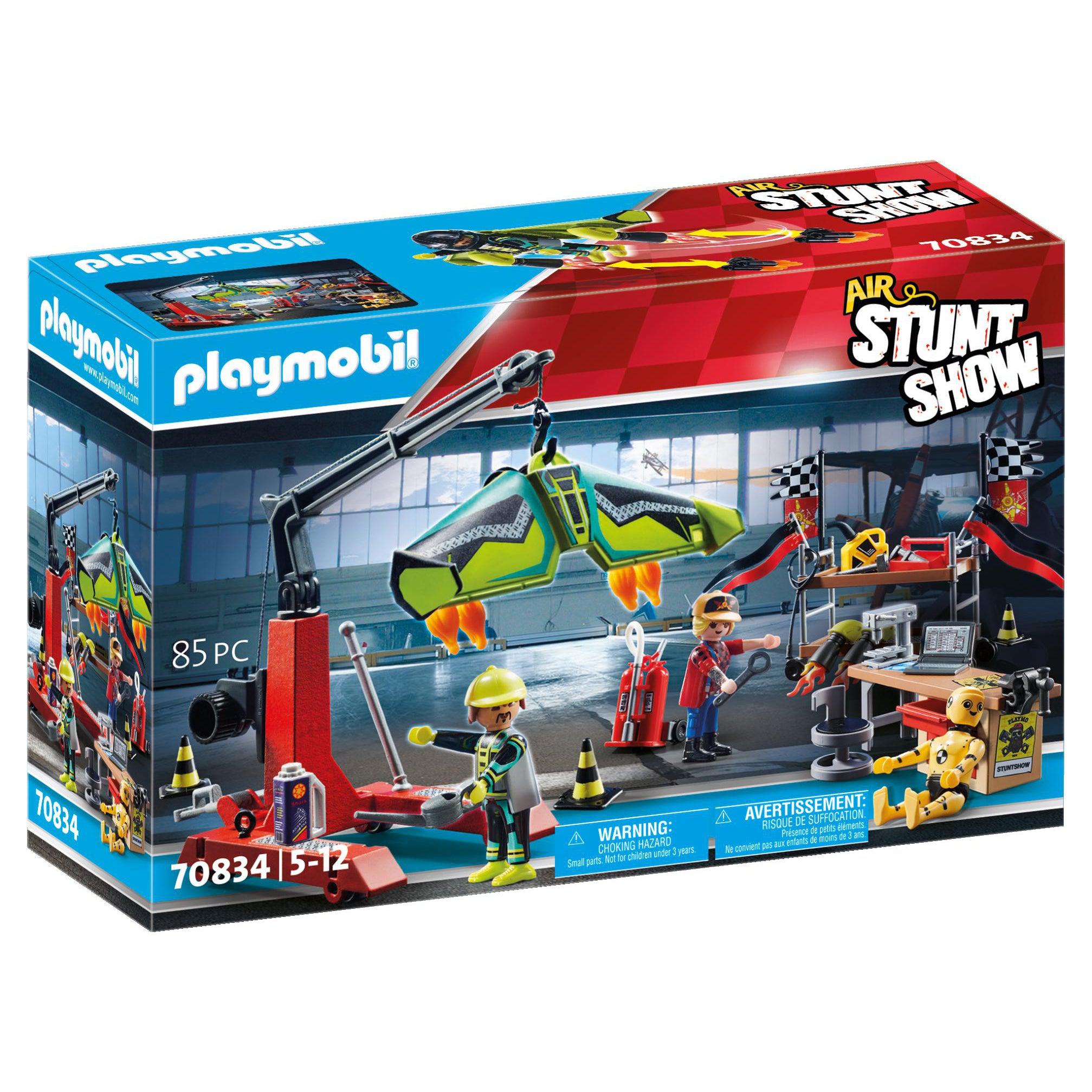 Playmobil-Air Stunt Show - Service Station-70834-Legacy Toys
