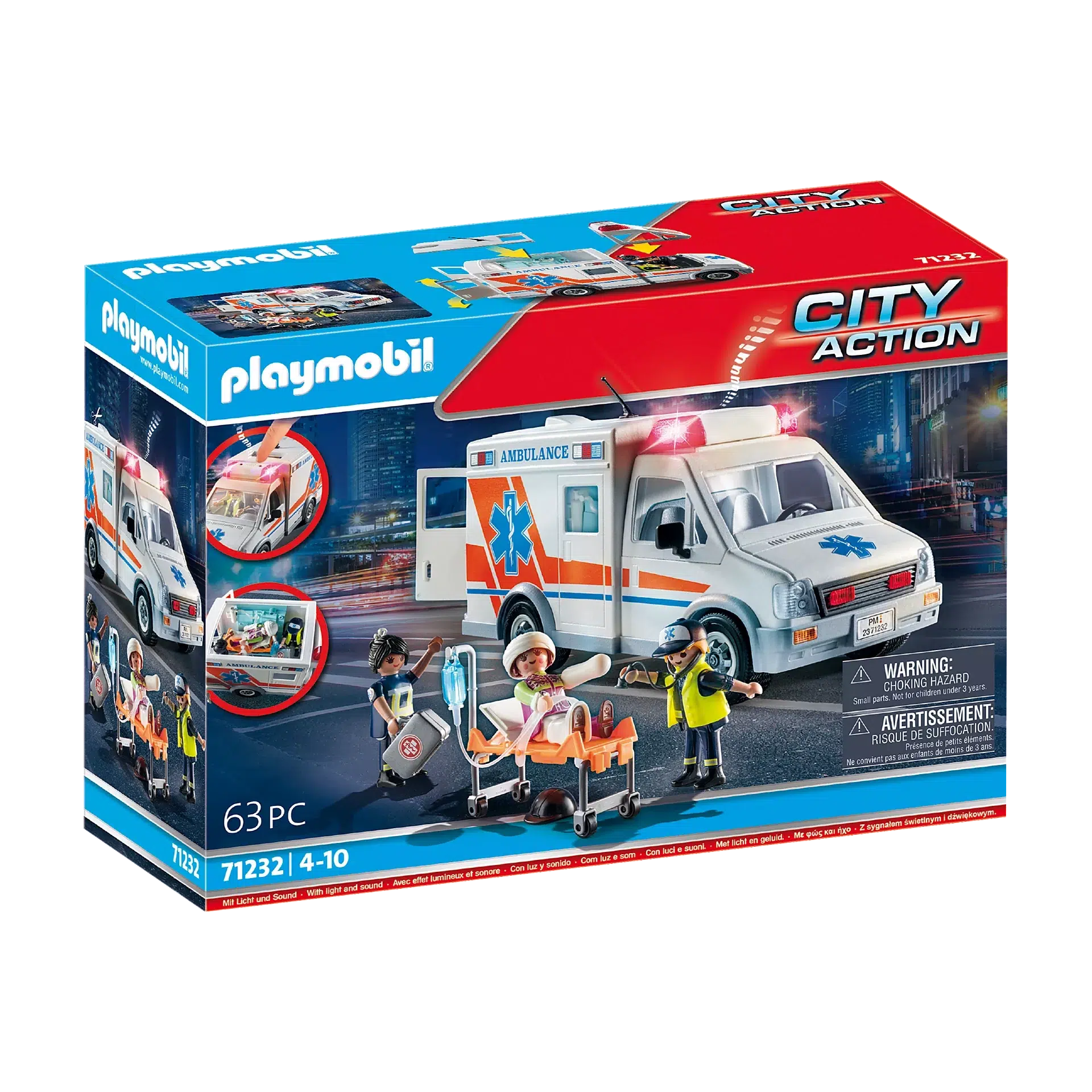 Playmobil-City Action - Ambulance-71232-Legacy Toys