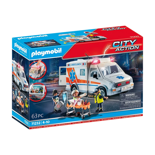 Playmobil-City Action - Ambulance-71232-Legacy Toys