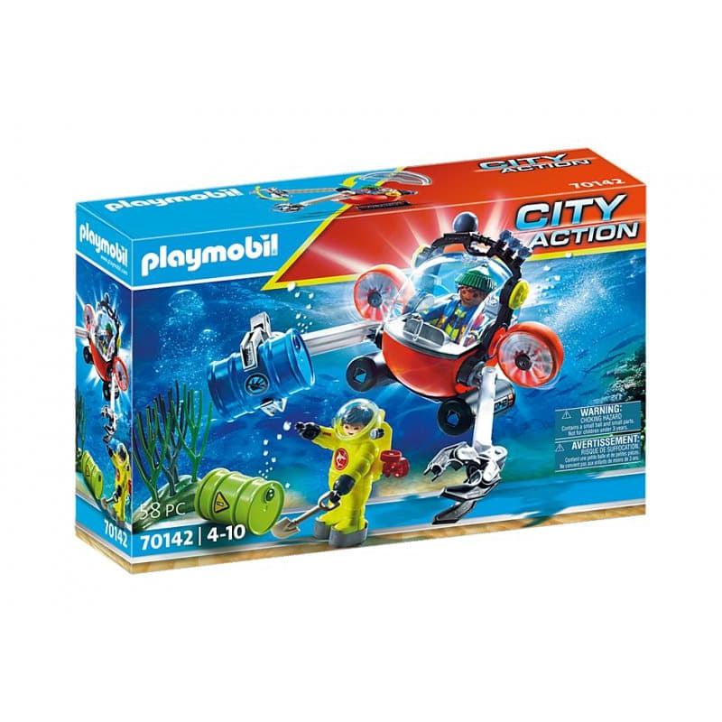Playmobil-City Action - Environmental Expedition with Diver-70142-Legacy Toys