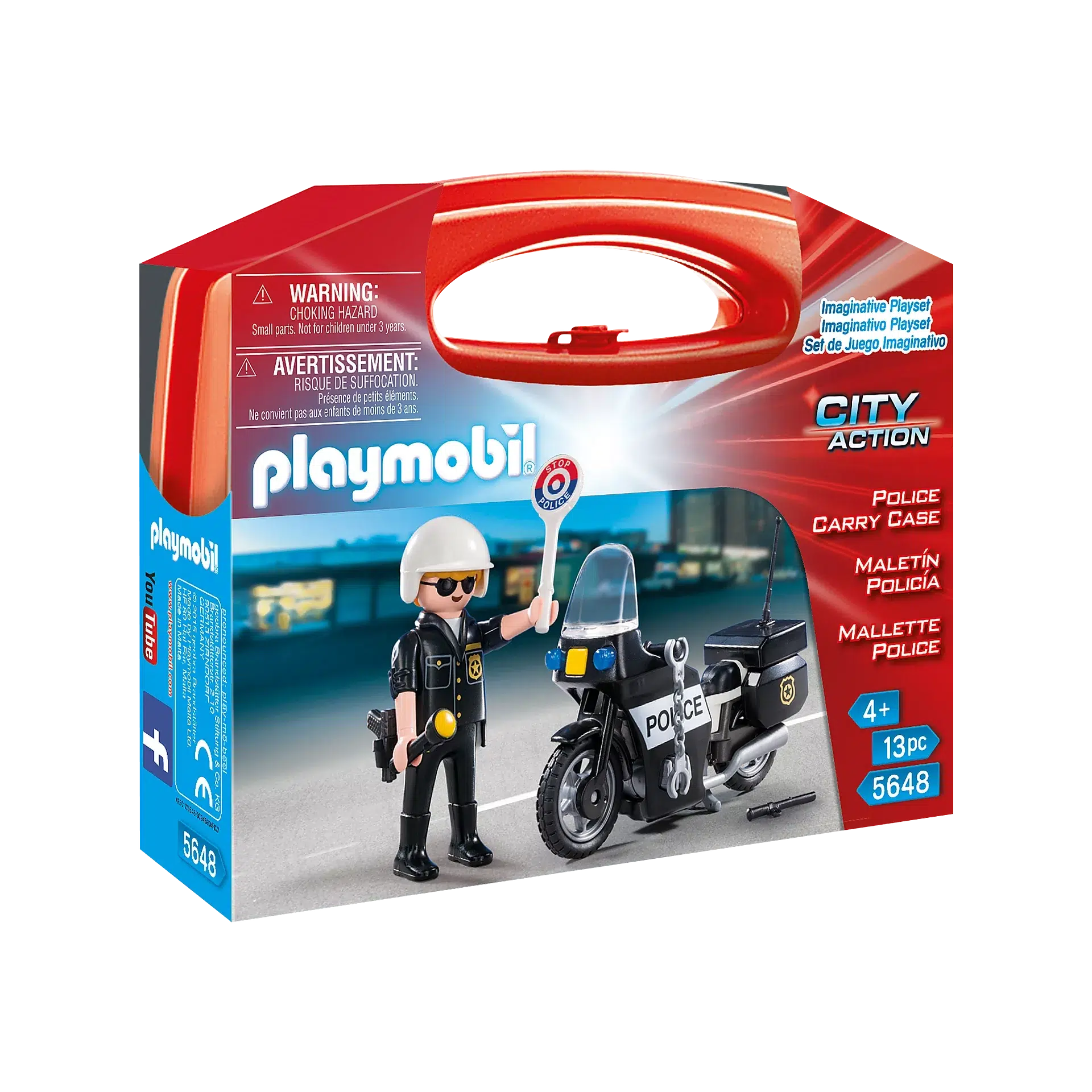 Playmobil-City Action - Police Carry Case-5648-Legacy Toys