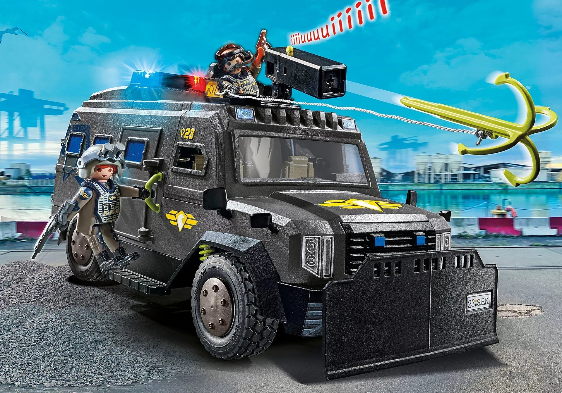 Playmobil-City Action - Tactical Unit - All-Terrain Vehicle-71144-Legacy Toys