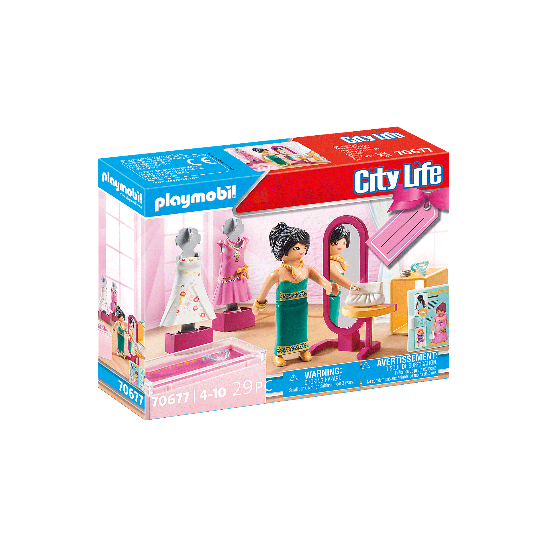 Playmobil-City Life - Fashion Boutique Gift Set-70677-Legacy Toys