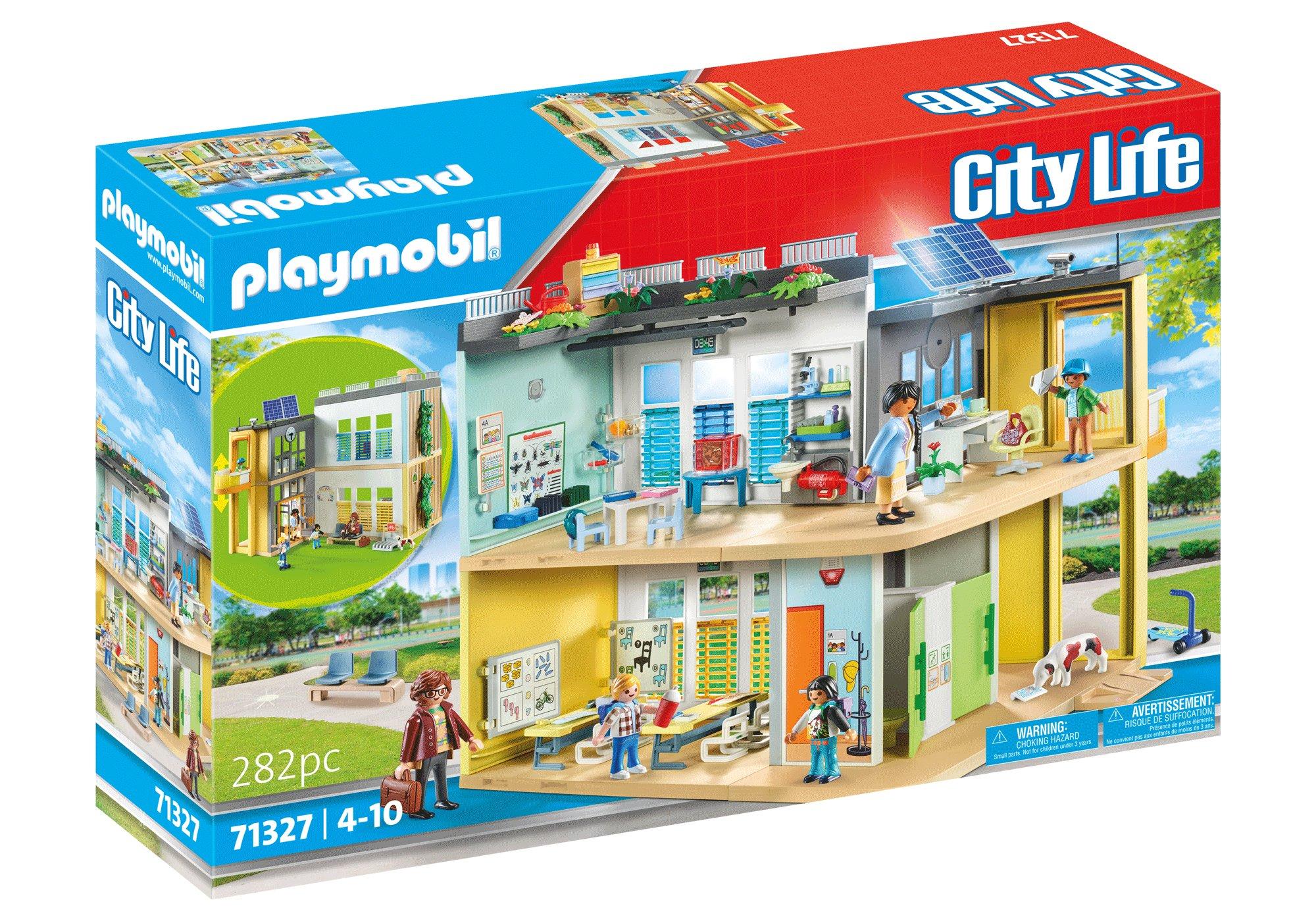 Playmobil-City Life - Large School-71327-Legacy Toys