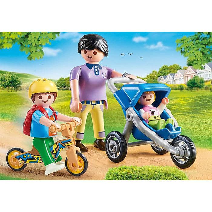 Playmobil-City Life - Mother with Children-70284-Legacy Toys