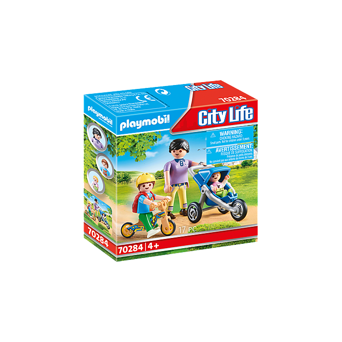 Playmobil-City Life - Mother with Children-70284-Legacy Toys