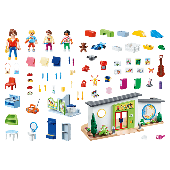 Playmobil-City Life - Rainbow Daycare-70280-Legacy Toys