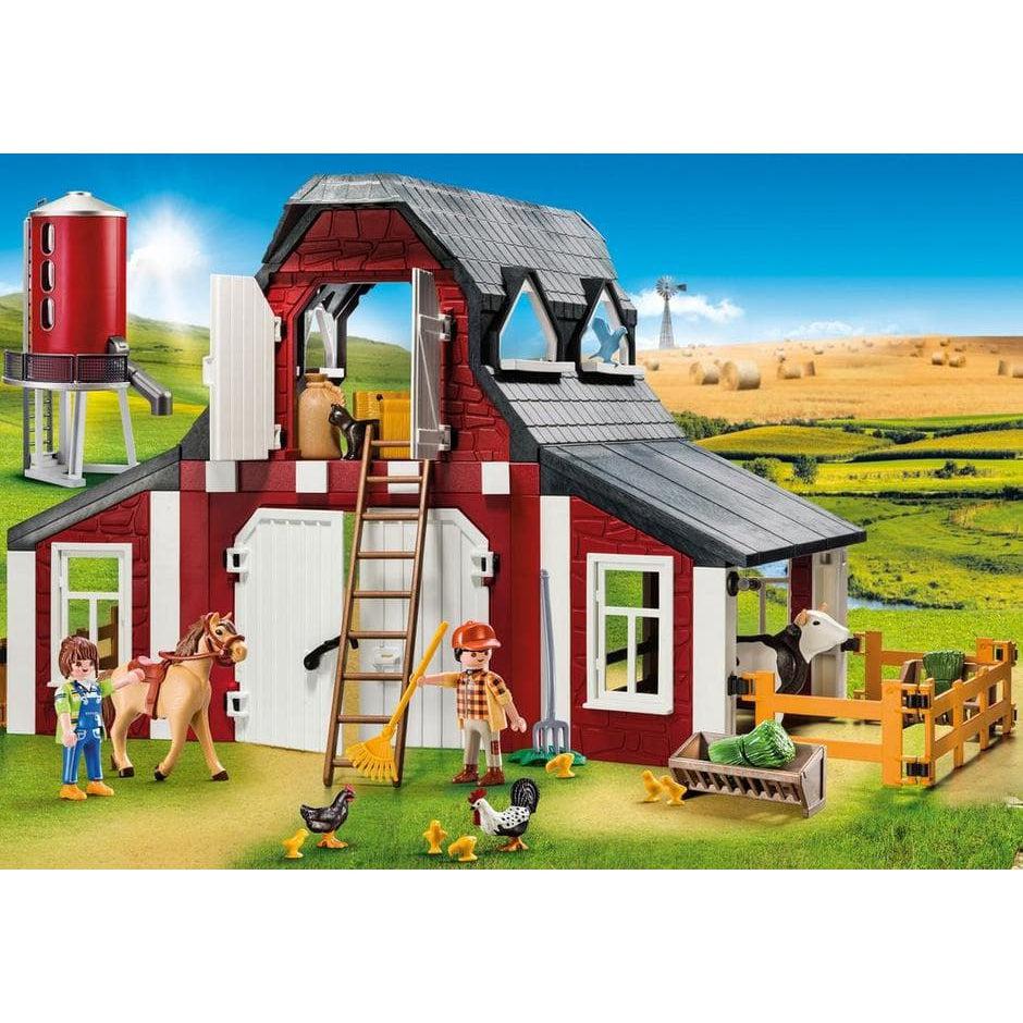 Playmobil-Country - Barn with Silo-9315-Legacy Toys