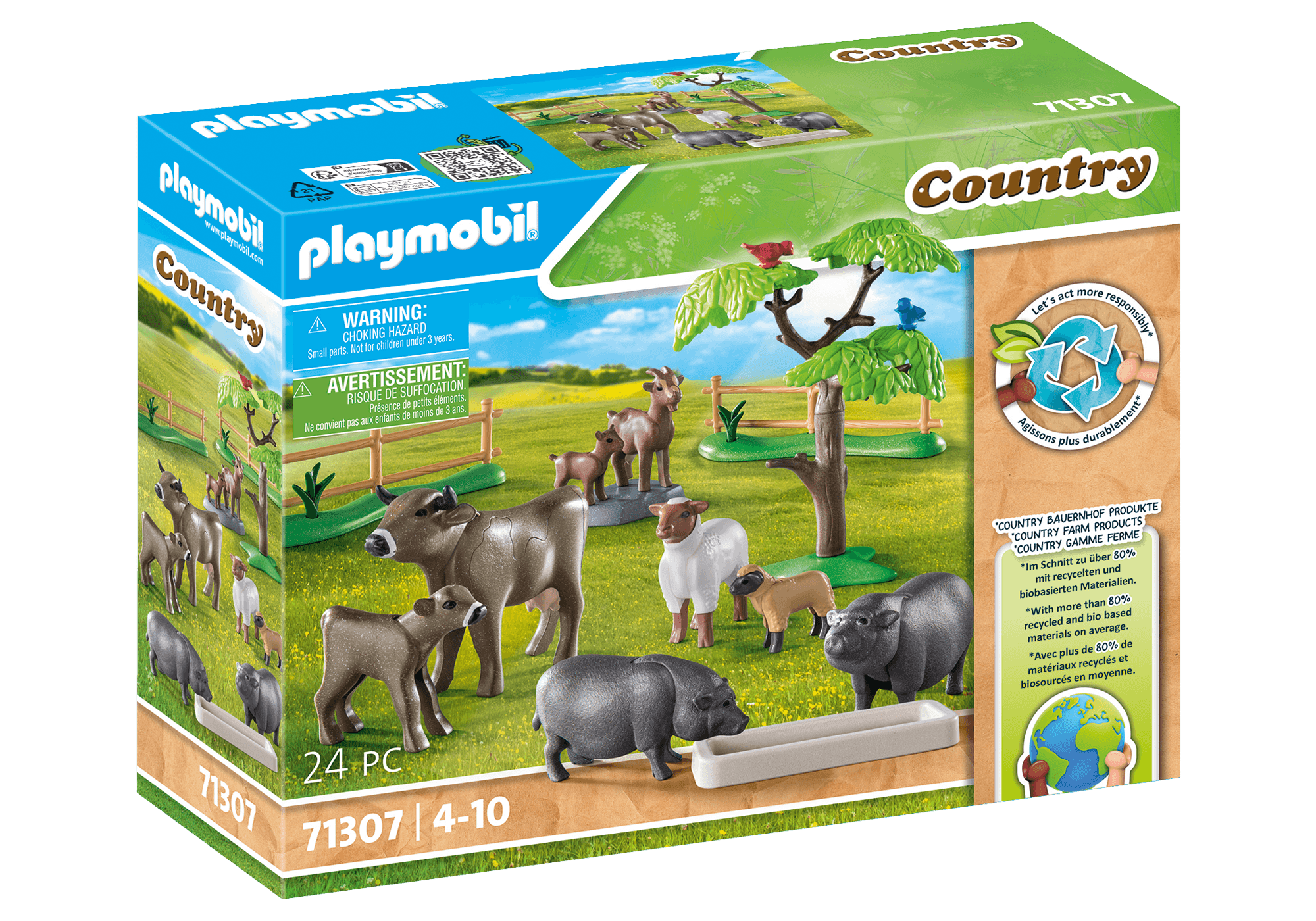 Playmobil-Country - Farm Animal Set-71307-Legacy Toys