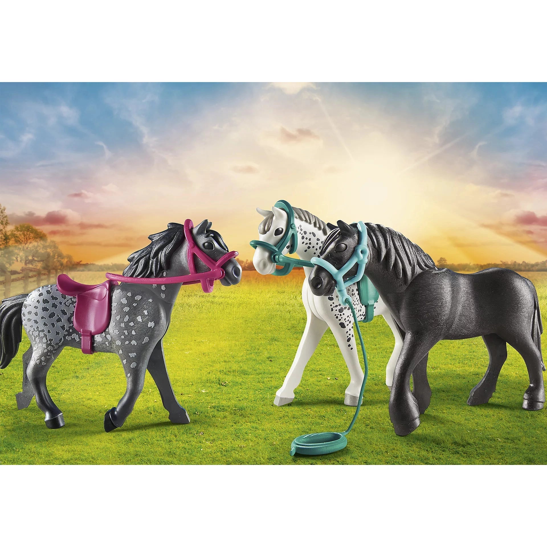 Playmobil-Country - Horse Trio-70999-Legacy Toys