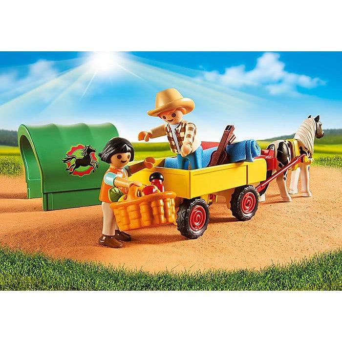 Playmobil-Country - Picnic With Pony Wagon-5686-Legacy Toys