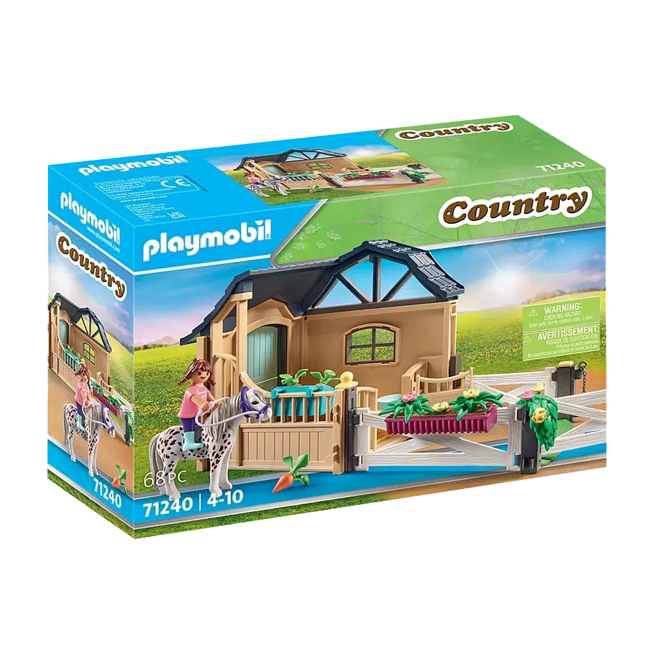 Playmobil-Country - Riding Stable Extension-71240-Legacy Toys
