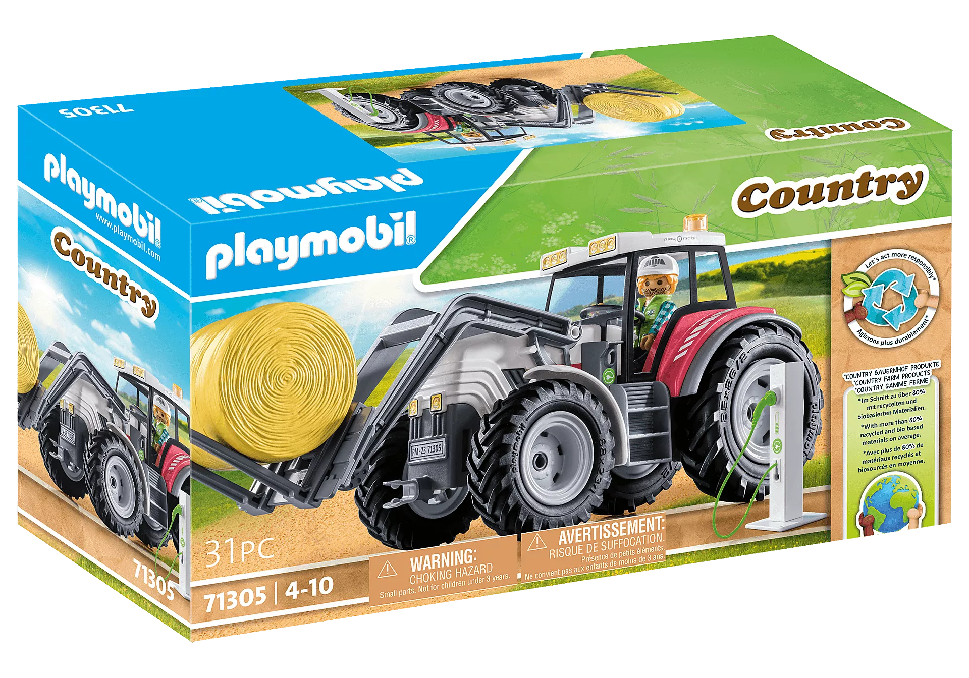 Playmobil-Country - Tractor-71305-Legacy Toys