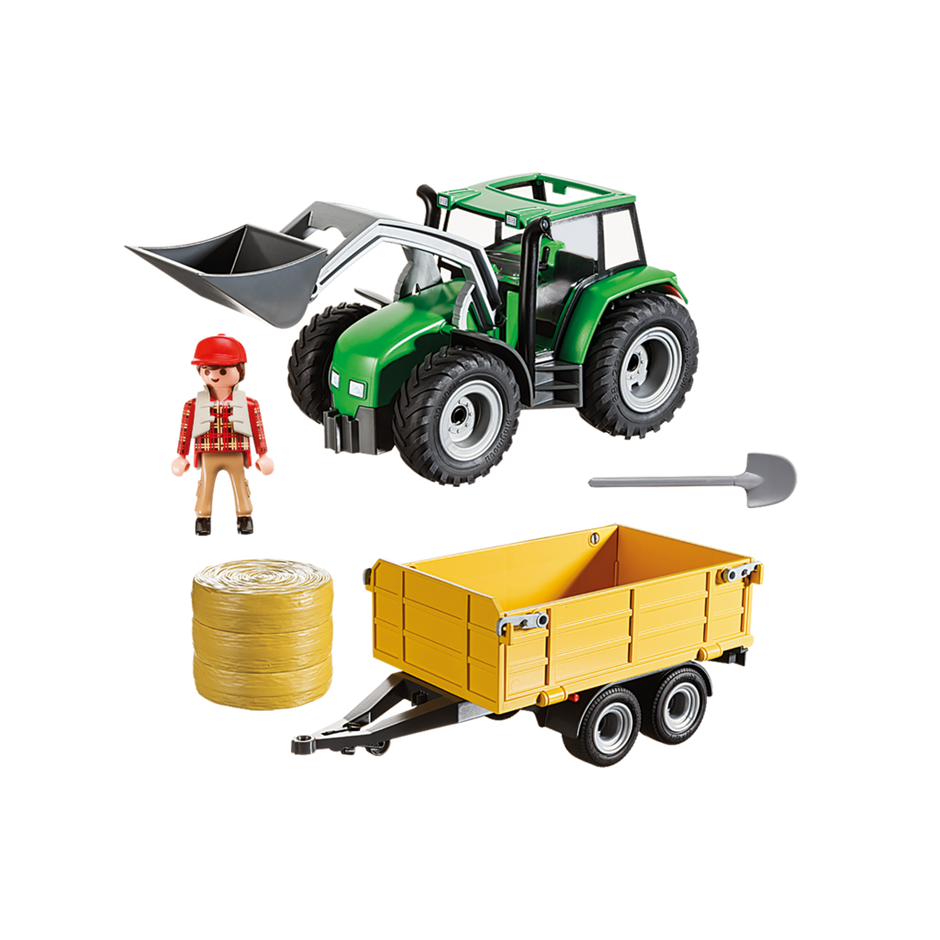 Playmobil-Country - Tractor with Trailer-9317-Legacy Toys