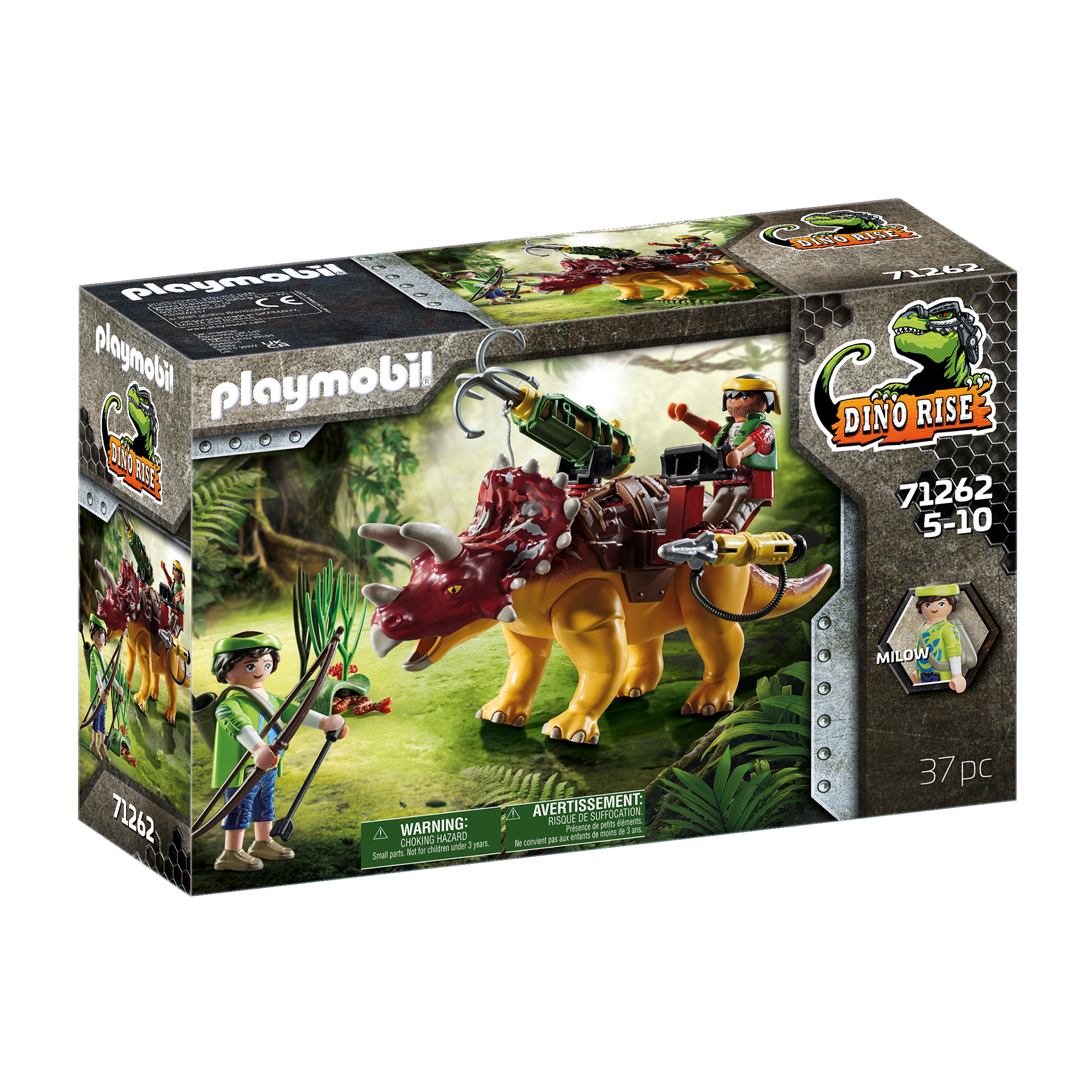 Playmobil-Dino Rise - Triceratops-71262-Legacy Toys