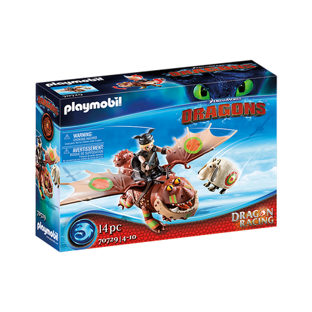 Playmobil-Dragon Racing: Fishlegs and Meatlug-70729-Legacy Toys