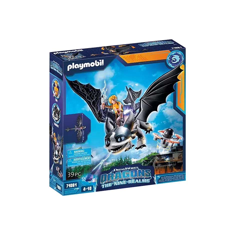 Playmobil-Dragons: The Nine Realms - Thunder & Tom-71081-Legacy Toys