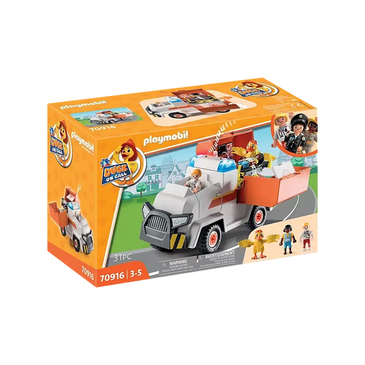 Playmobil-Duck on Call - Ambulance Emergency Vehicle-70916-Legacy Toys