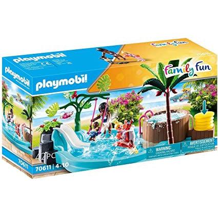 Playmobil-Family Fun - Children's Pool with Slide-70611-Legacy Toys