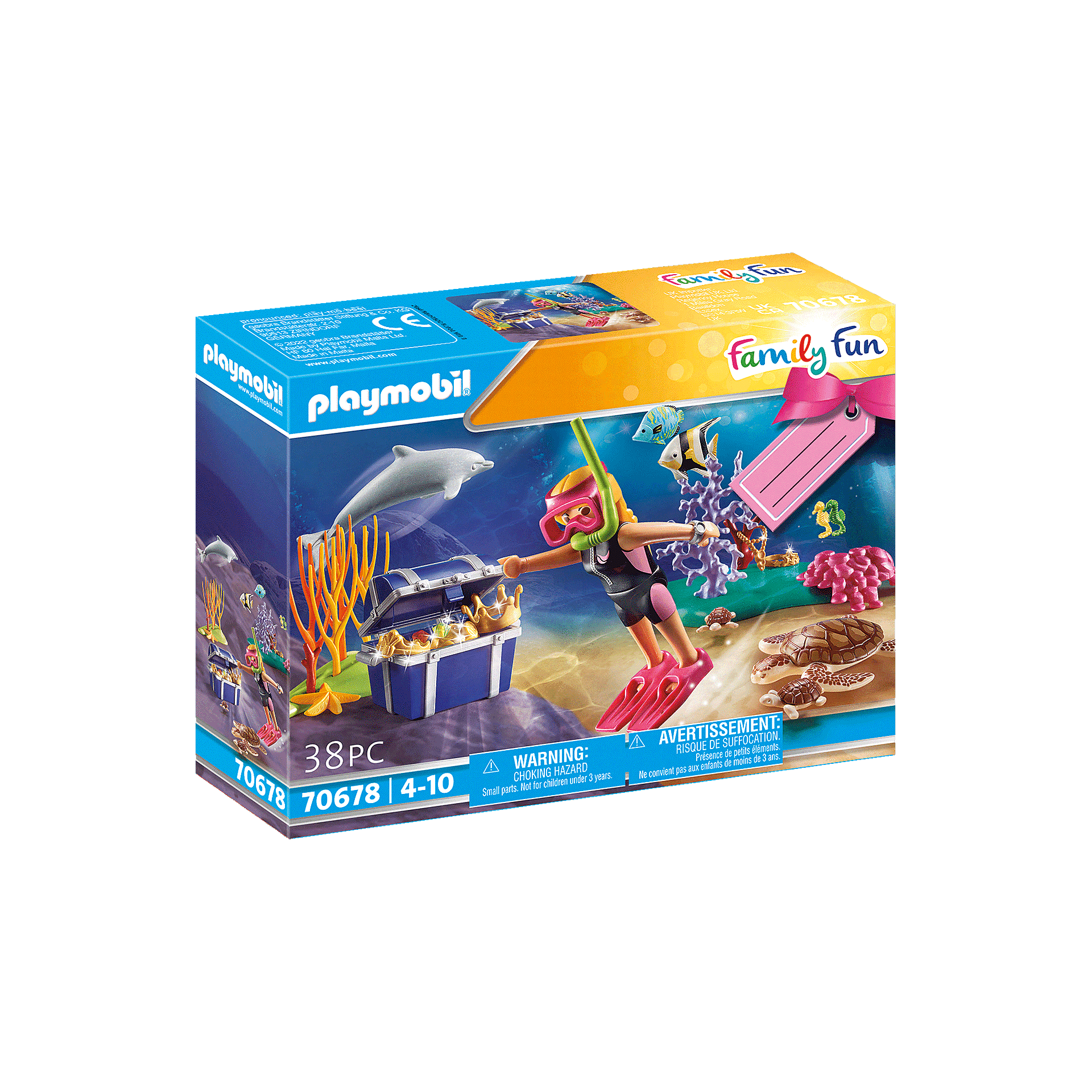 Playmobil-Family Fun - Treasure Diver Gift Set-70678-Legacy Toys