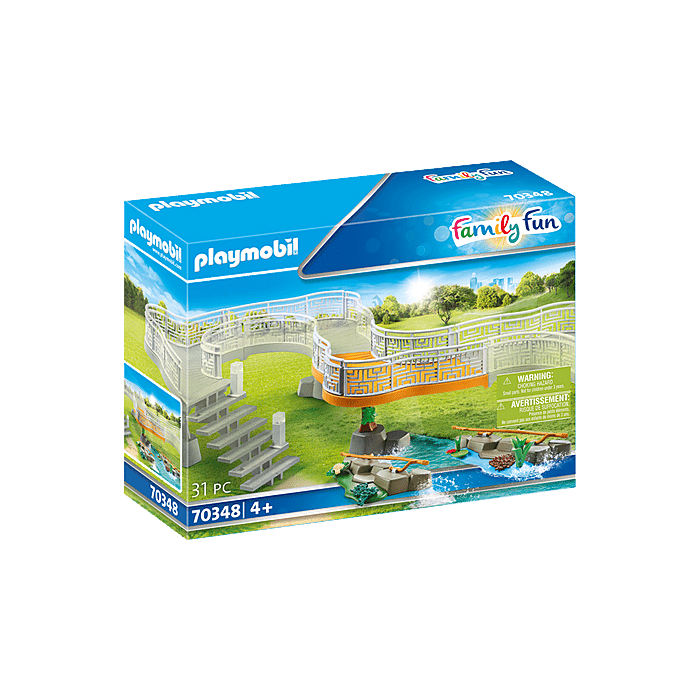 Playmobil-Family Fun - Zoo Viewing Platform Extension-70348-Legacy Toys