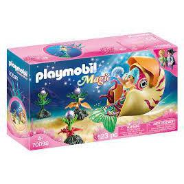 Playmobil-Magic - Mermaid with Sea Snail Gondola-70098-Legacy Toys