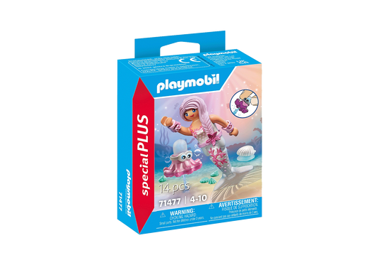 Playmobil-Mermaid with Squirt Octopus-71477-Legacy Toys
