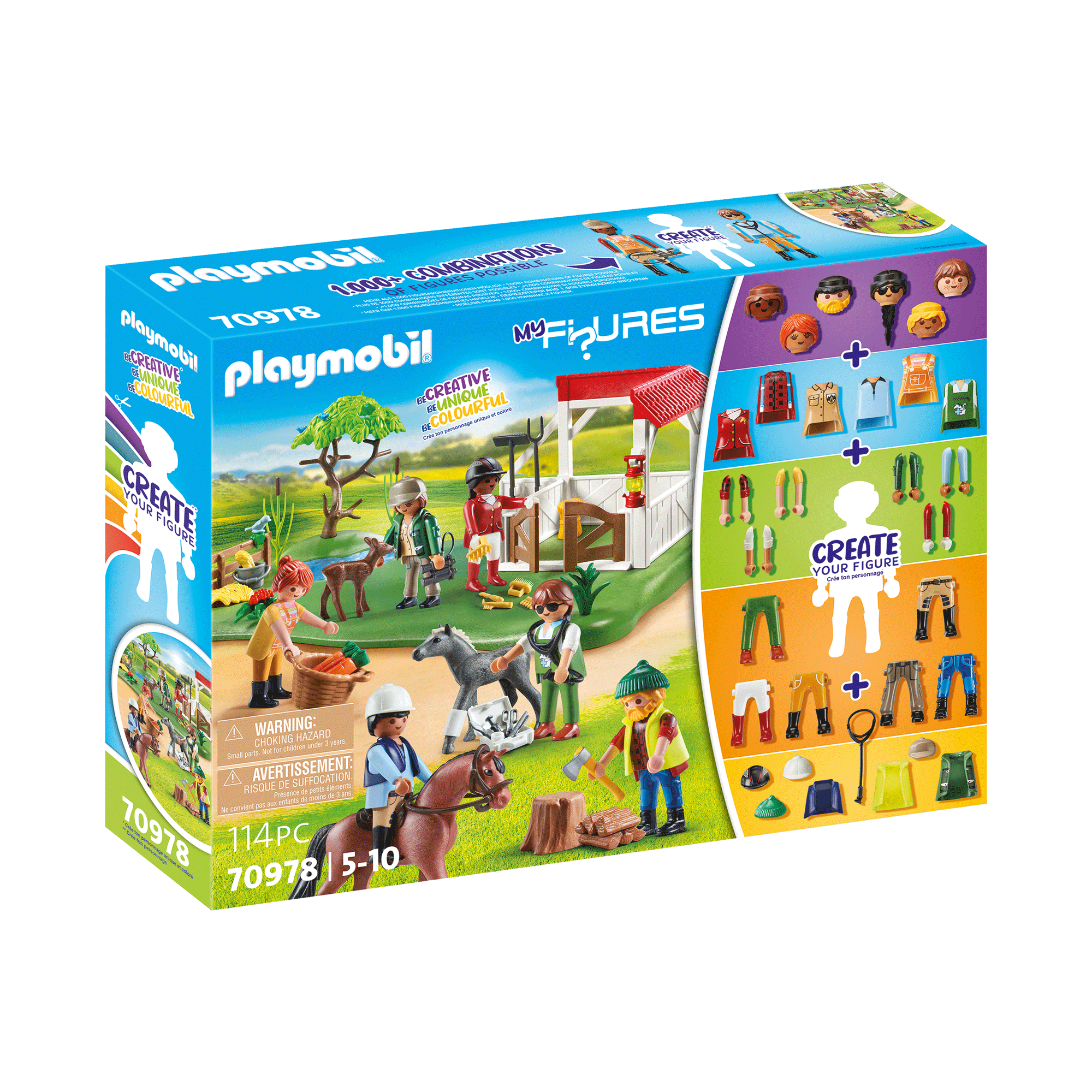 Playmobil-My Figures - Horse Ranch-70978-Legacy Toys