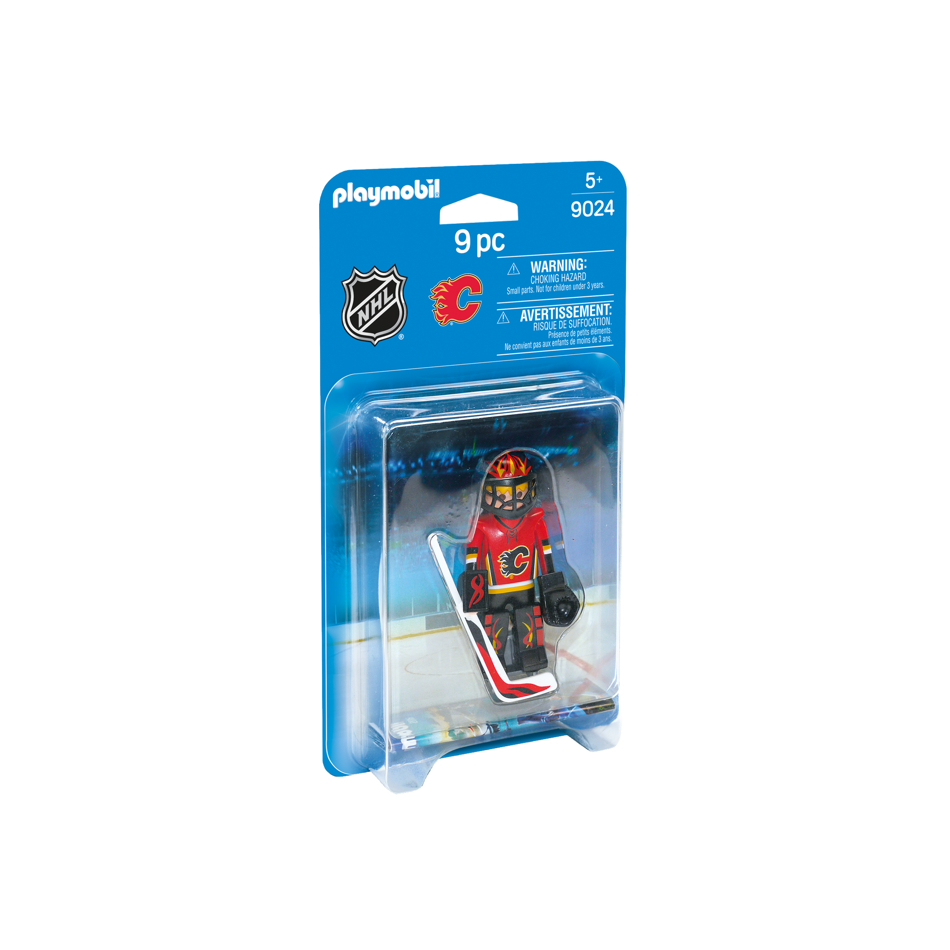 Playmobil-NHL - Calgary Flames Goalie-9024-Legacy Toys