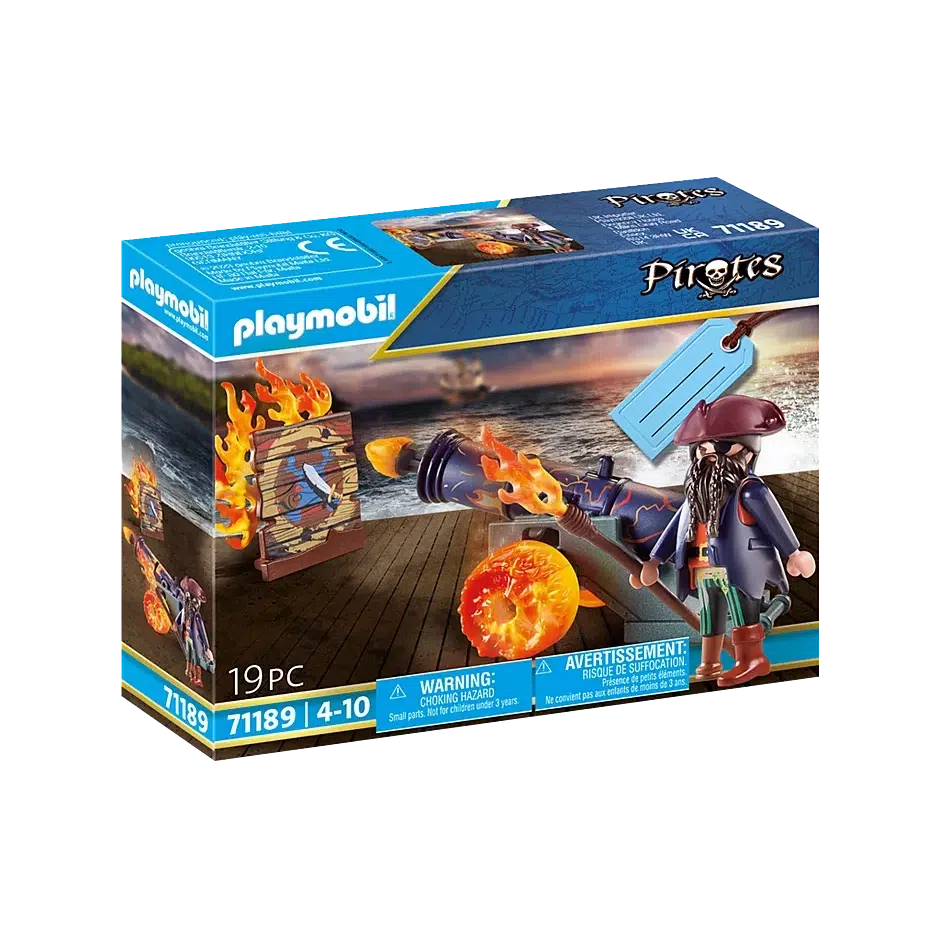 Playmobil-Pirates - Pirate with Cannon Gift Set-71189-Legacy Toys
