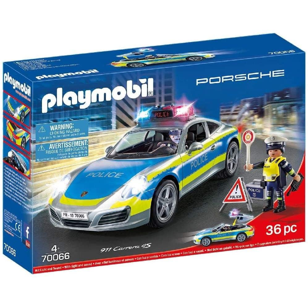 Playmobil-Porsche 911 Carrera 4S Police Car-70066-Legacy Toys