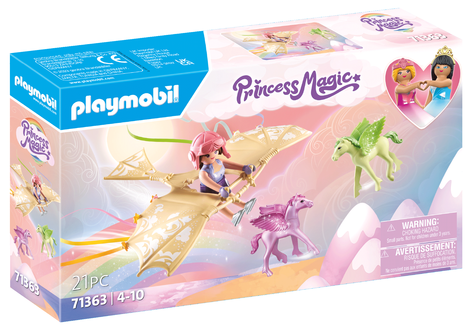 Playmobil-Princess Magic - Trip with Pegasus Foals in the Clouds-71363-Legacy Toys