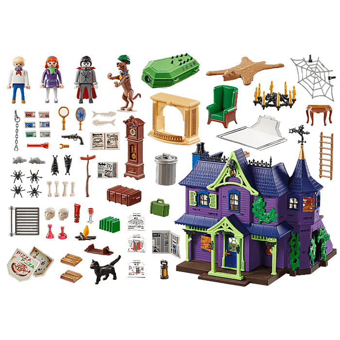 Playmobil-SCOOBY-DOO! Adventure in the Mystery Mansion-70361-Legacy Toys
