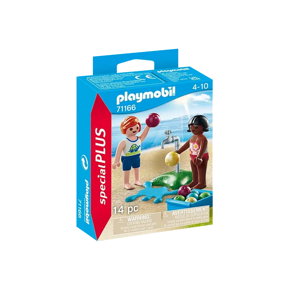 Playmobil-Special Plus - Children with Water Balloons-71166-Legacy Toys