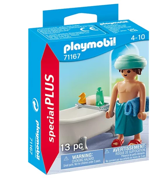 Playmobil-Special Plus - Man in Bathtub-71167-Legacy Toys