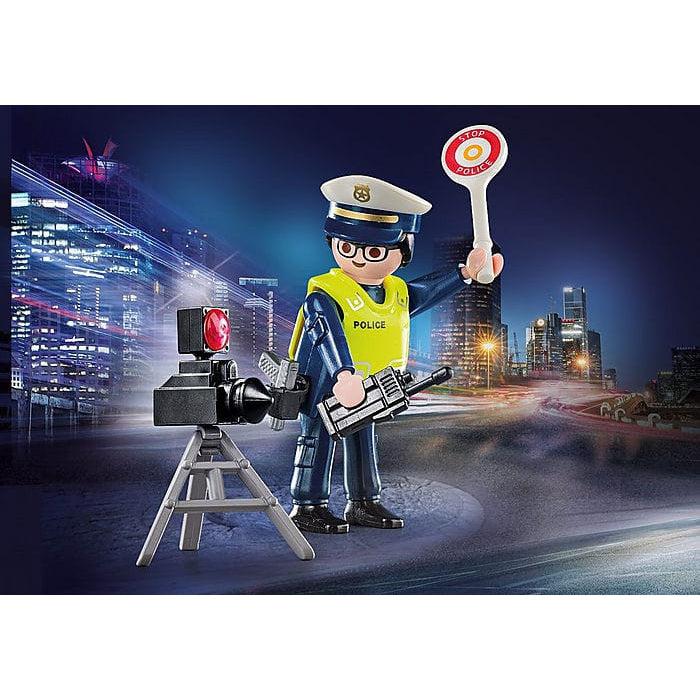 Playmobil-Special Plus - Police Officer with Speed Trap-70305-Legacy Toys