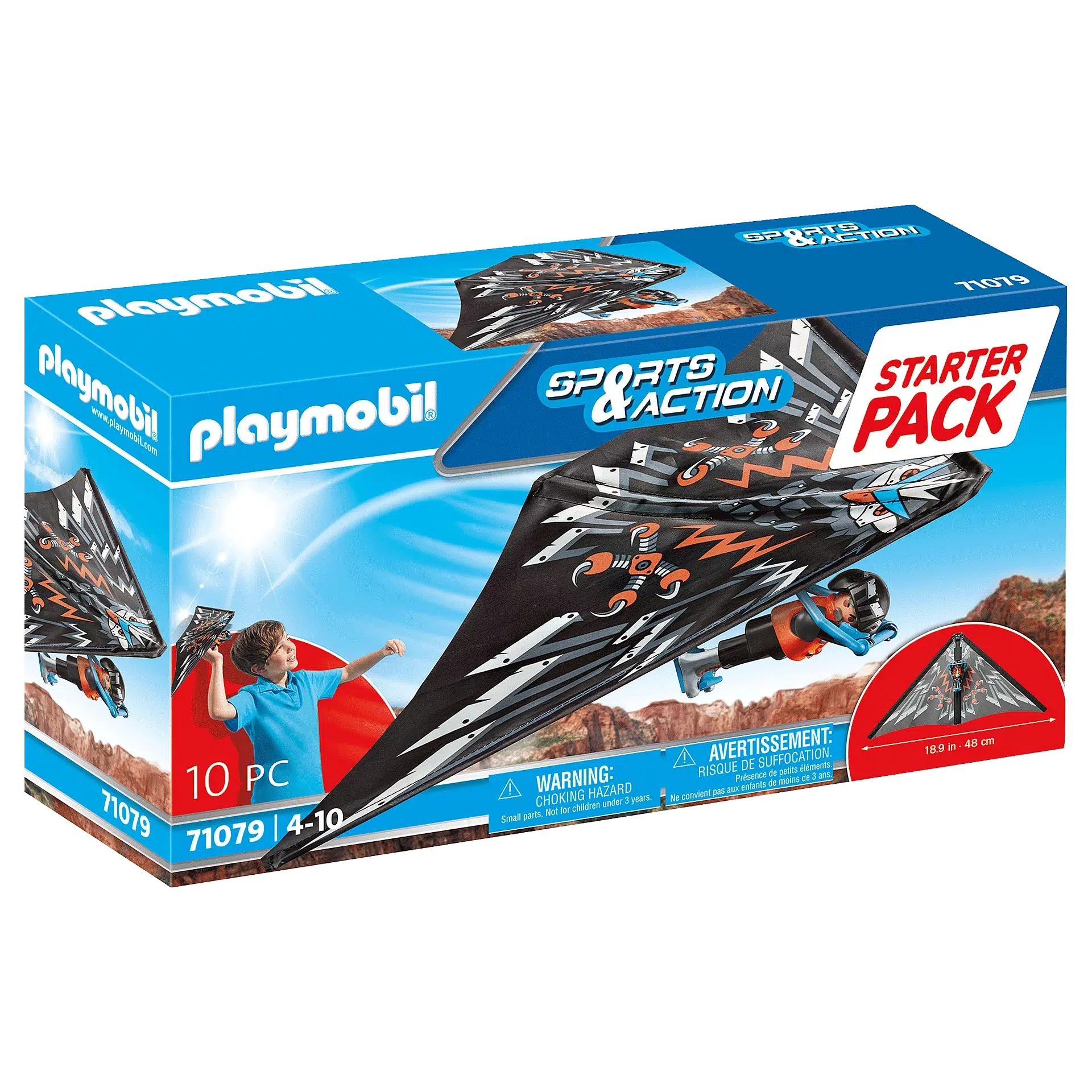 Playmobil-Sports & Action - Hang Glider-71079-Legacy Toys