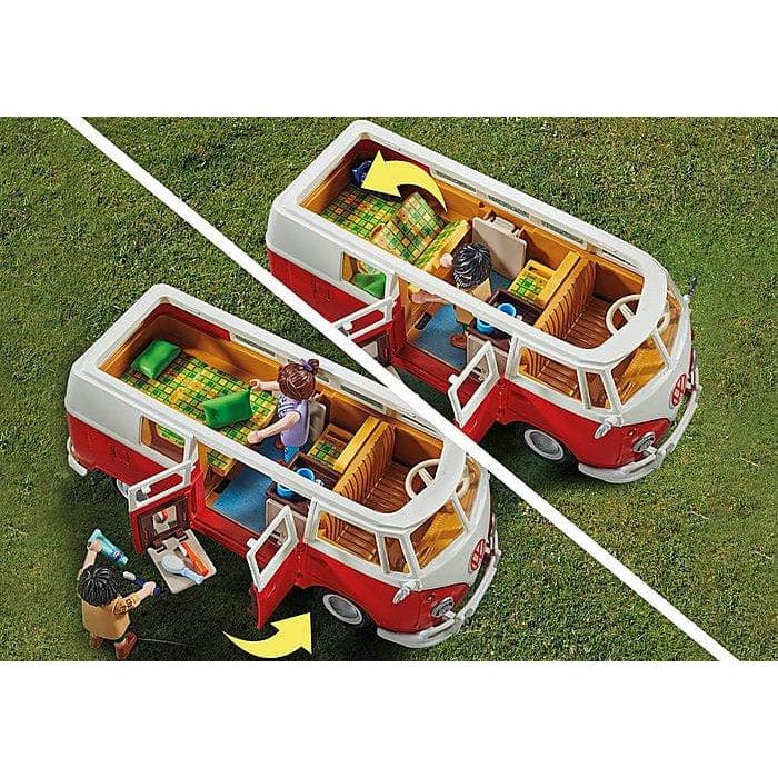Playmobil-Volkswagon T1 Camping Bus-70176-Legacy Toys