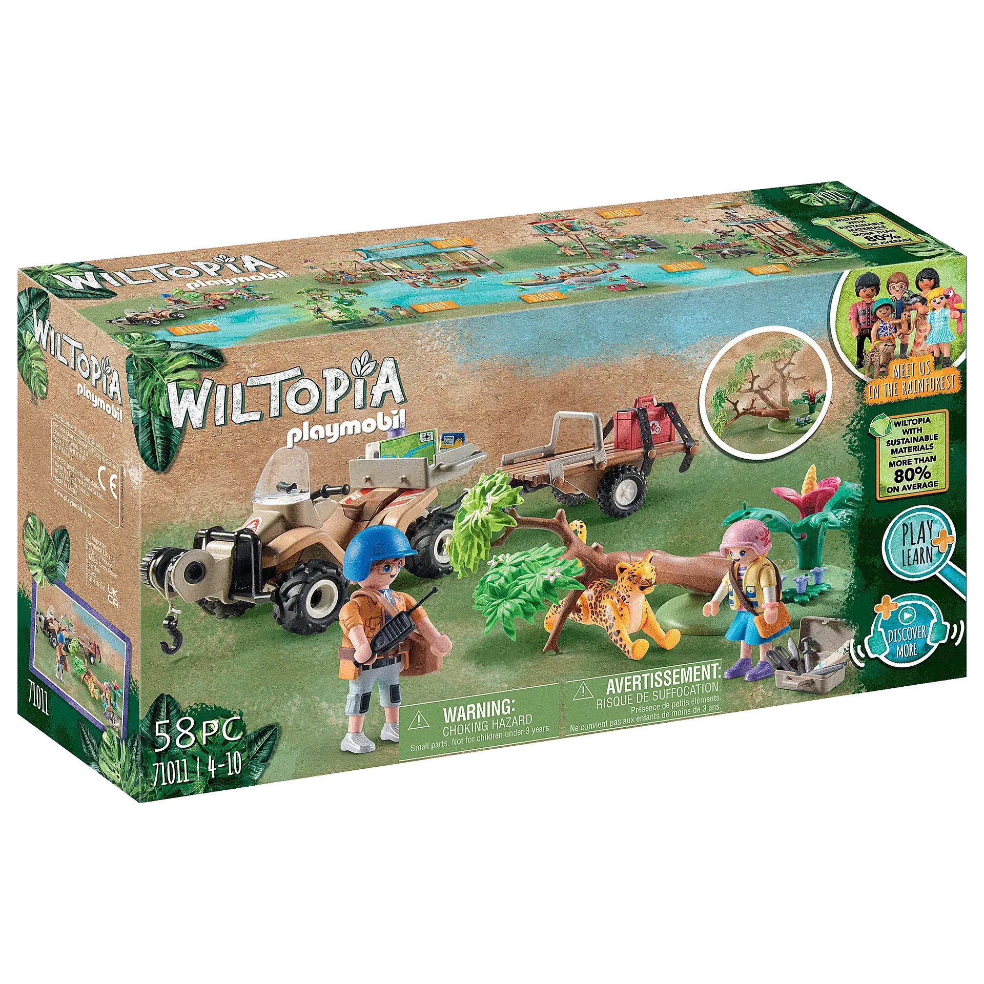 Playmobil-Wiltopia - Animal Rescue Quad-71011-Legacy Toys