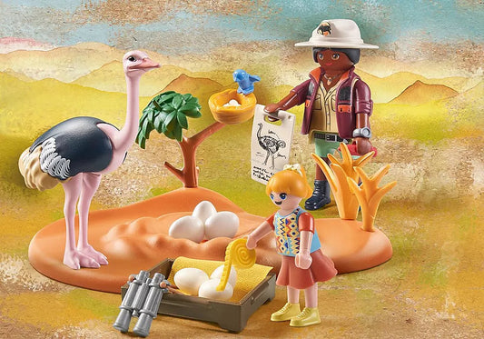 Playmobil-Wiltopia - Ostrich Keepers-71296-Legacy Toys