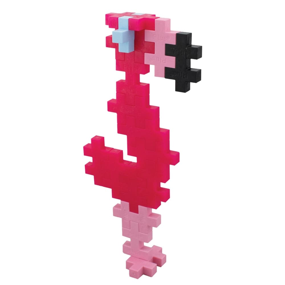 Plus-Plus USA-Plus-Plus Big Tube Flamingo 15pc-5054-Legacy Toys