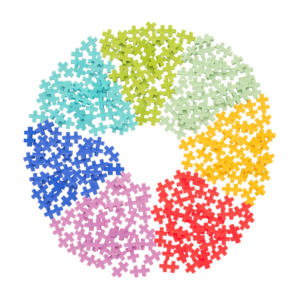 Plus-Plus USA-Plus-Plus Tube - 240 pc Rainbow Mix-05091-Legacy Toys