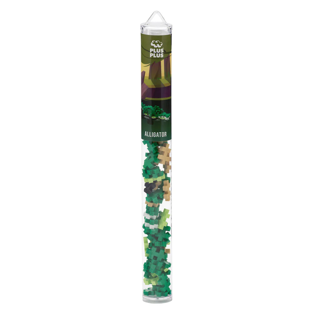 Plus-Plus USA-Plus-Plus Tube - Alligator-04169-Legacy Toys