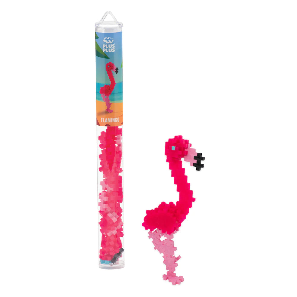 Plus-Plus USA-Plus-Plus Tube - Flamingo-04229-Legacy Toys