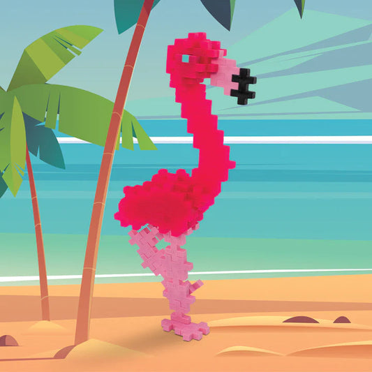 Plus-Plus USA-Plus-Plus Tube - Flamingo-04229-Legacy Toys