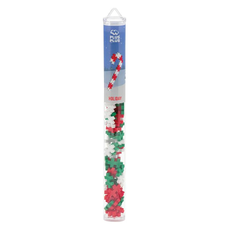 Plus-Plus USA-Plus-Plus Tube - Holiday Mix-04117-Legacy Toys