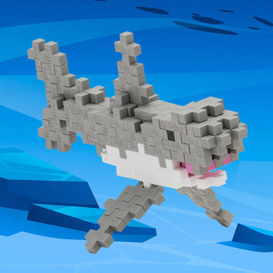 Plus-Plus USA-Plus-Plus Tube - Shark-04230-Legacy Toys