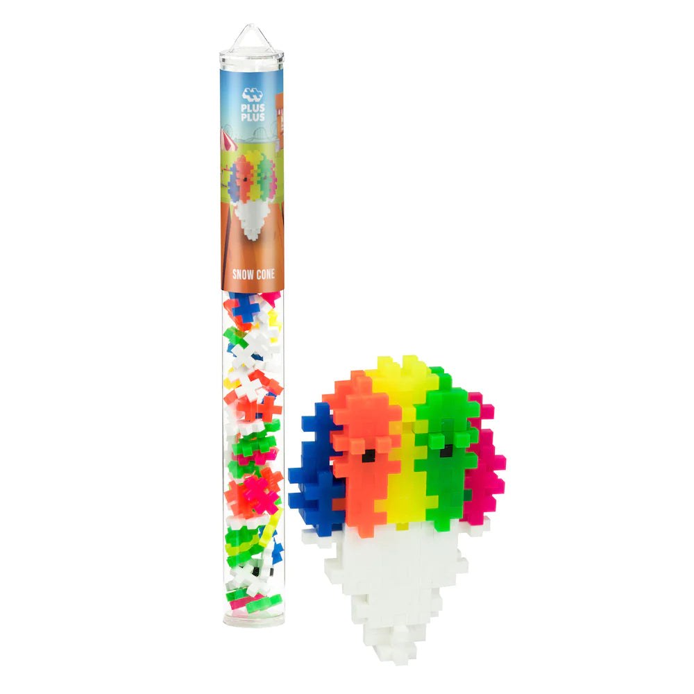 Plus-Plus USA-Plus-Plus Tube - Snow Cone-04164-Legacy Toys